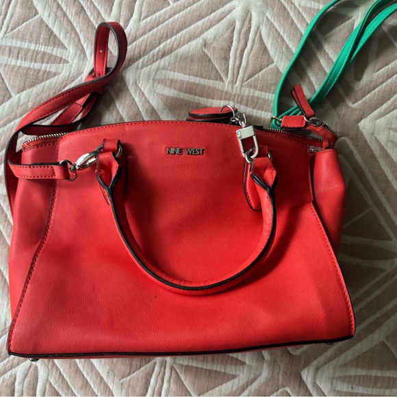 Nine West Red Hot Mid Size Crossbody - Picture 1 of 1